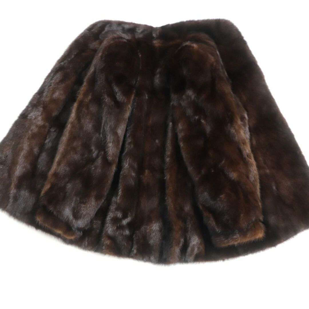 美品▽MESSALA SAGA MINK サガミンク 本毛皮コート ダークブラウン 毛