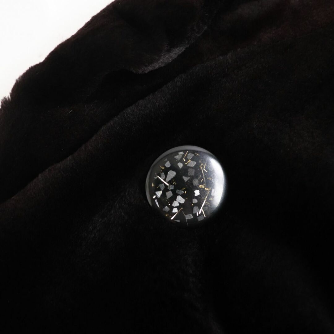 毛並み極美品☆SAGA MINK サガミンク シェアードミンク 本毛皮超ロングコート ダークブラウン F 毛質艶やか・柔らか◎