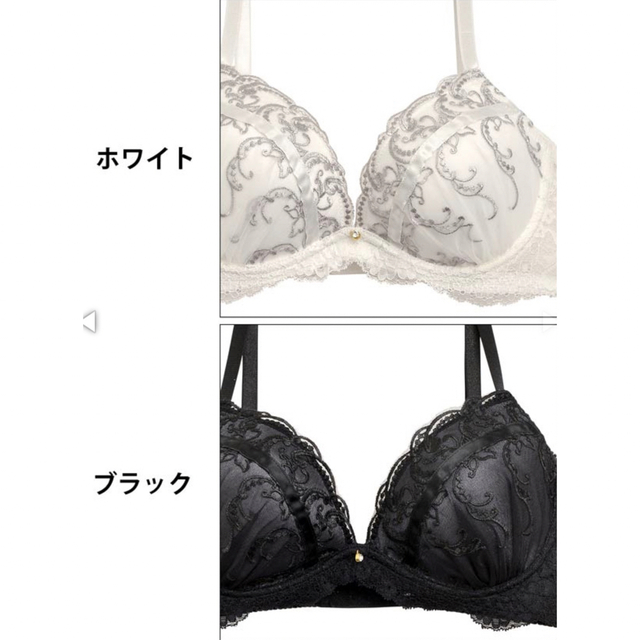 クラシカルラインレース育乳脇高ブラジャー&フルバックショーツ レディースの下着/アンダーウェア(ブラ&ショーツセット)の商品写真