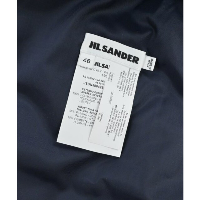 Jil Sander(ジルサンダー)のJIL SANDER ジルサンダー マフラー 46(S位) 紺 【古着】【中古】 メンズのファッション小物(マフラー)の商品写真