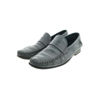 サントーニ(Santoni)のSANTONI サントーニ ビジネス・ドレスシューズ 6(24.5cm位) 青系 【古着】【中古】(ドレス/ビジネス)