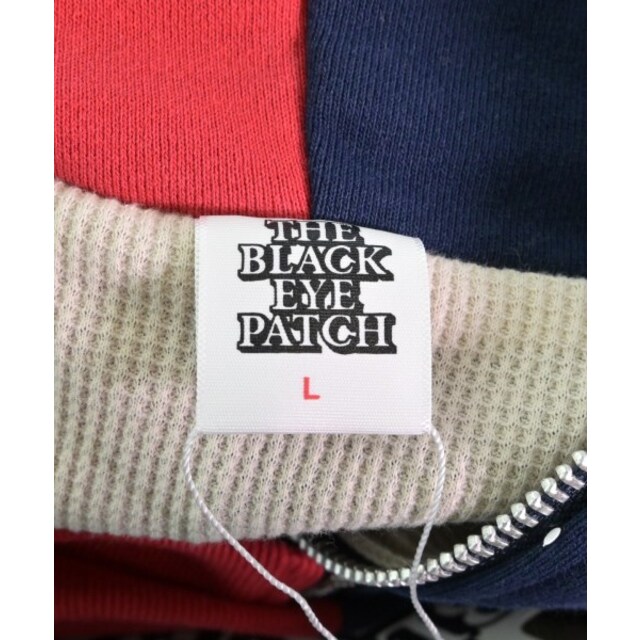 BLACK EYE PATCH ブラックアイパッチ パーカー L 赤x紺 - パーカー