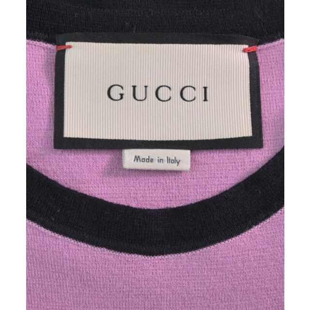 Gucci(グッチ)のGUCCI グッチ ワンピース XS 黒xピンク 【古着】【中古】 レディースのワンピース(ひざ丈ワンピース)の商品写真