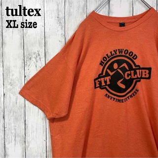 tultex メキシコ製 薄手 半袖tシャツ オレンジ ビッグシルエット 古着(Tシャツ/カットソー(半袖/袖なし))