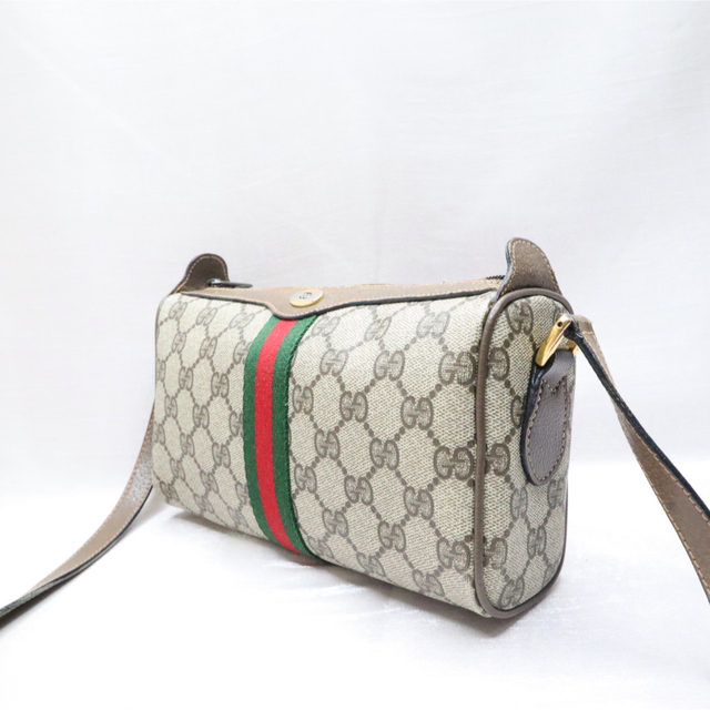 GUCCI オールドグッチ ショルダーバッグ シェリーライン GG柄 ブラウン