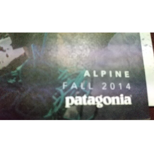 patagonia(パタゴニア)のアルペン カタログ エンタメ/ホビーのコレクション(印刷物)の商品写真