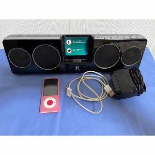 アップル(Apple)のiPod 第五世代　＋logicoolスピーカー　セット(ポータブルプレーヤー)