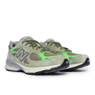 ニューバランス(New Balance)のパタ × ニューバランス M990V3 オリーブ/グレー-クリーム 26.5cm(スニーカー)