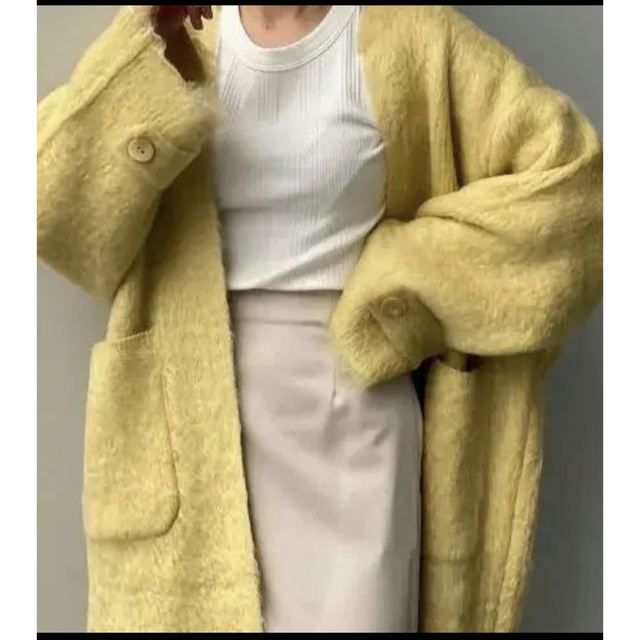 ETRE TOKYO - ETRE TOKYO モヘヤロングガウン カーディガン 春物