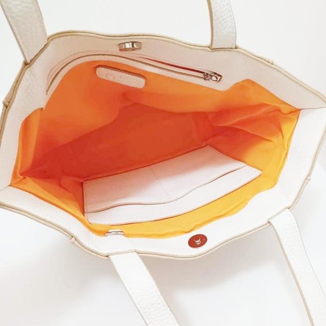 Kitamura(キタムラ)のキタムラ トートバッグ - ベージュ×白 レディースのバッグ(トートバッグ)の商品写真