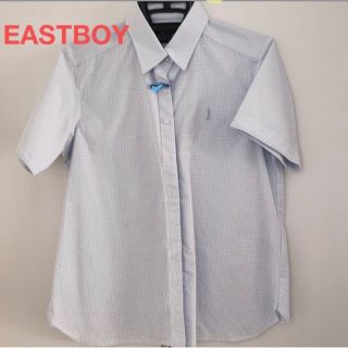 イーストボーイ(EASTBOY)のイーストボーイ　半袖シャツ(ブルーチェック) 11号(シャツ/ブラウス(半袖/袖なし))