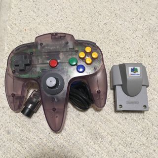 NINTENDO 64 - N64 ニンテンドー64 コントローラー（クリアパープル