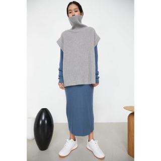 リムアーク(RIM.ARK)のLoose turtle knit set rim.ark(ロングワンピース/マキシワンピース)