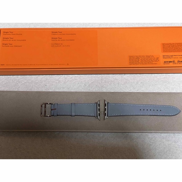 Apple watch Hermes バンド 41mm ブルーラン-