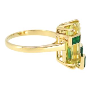 CHAUMET - ショーメ イエローベリル エメラルド リング #14 Au750