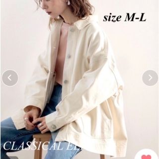 クラシカルエルフ(Classical Elf.)の*CLASSICAL ELF*デニムジャケット M-L クラシカルエルフ(Gジャン/デニムジャケット)