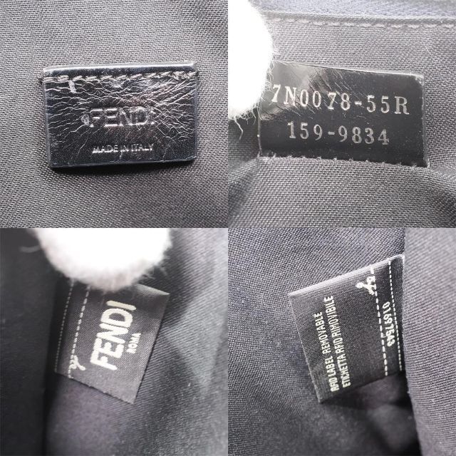 【ほぼ新品】フェンディ レザー モンスター クラッチバッグ 1287