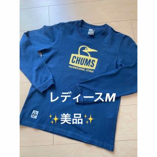 チャムス(CHUMS)のCHUMS チャムス　長袖Tシャツ　レディースM(Tシャツ(長袖/七分))