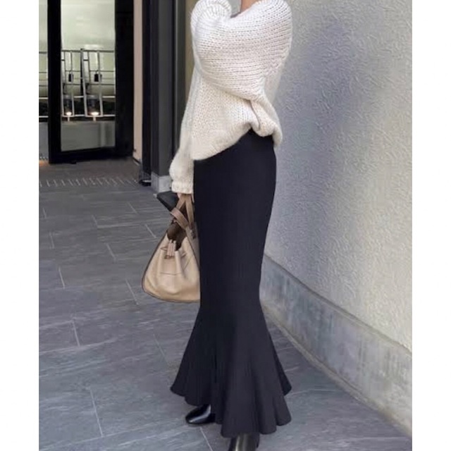 マーメイドスカート　ブラック レディースのスカート(ロングスカート)の商品写真