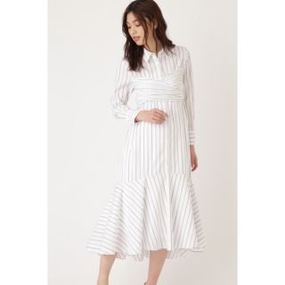 ジルスチュアート(JILLSTUART)のJILLSTUART ◆イブストライプシャツワンピース(ロングワンピース/マキシワンピース)