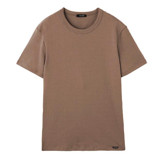 TOM FORD(トムフォード)のTOM FORD トムフォード クルーネック Tシャツ【返品交換不可】 メンズ NUDE7 S メンズのトップス(Tシャツ/カットソー(半袖/袖なし))の商品写真