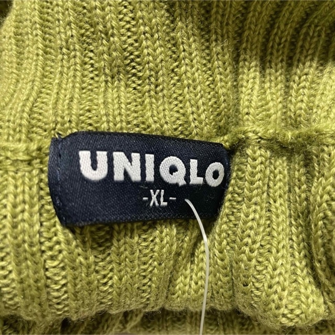UNIQLO(ユニクロ)の最終値下げ】UNIQLO オールドユニクロ　旧タグ　タートルネック　グリーン レディースのトップス(ニット/セーター)の商品写真