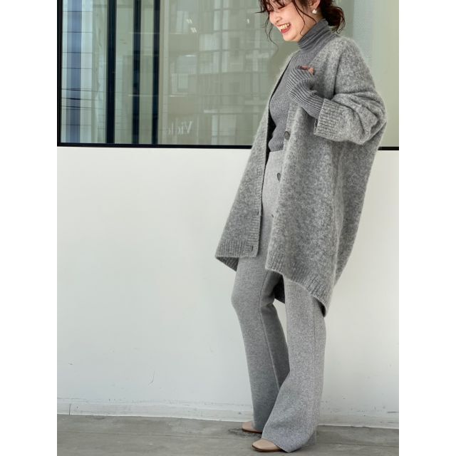 タグ付き未使用 FlareKnitPantsグレー34サイズ-