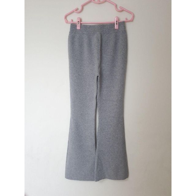 タグ付き未使用 FlareKnitPantsグレー34サイズ | www.tspea.org