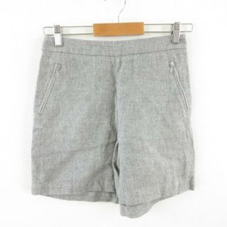 アーバンリサーチ ショートパンツ キュロット リネン グレー 36