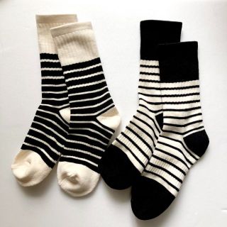 フリークスストア(FREAK'S STORE)のborder socks　　レディース靴下　新品(ソックス)