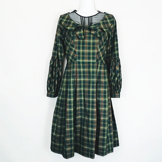 ミルク MILK Dolly チェック ワンピース 10204126 緑系 ミルク MILK Dolly チェック ワンピース 10204126 緑系