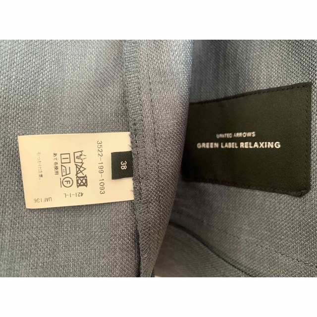 UNITED ARROWS green label relaxing(ユナイテッドアローズグリーンレーベルリラクシング)の卒園式・入学式に🌸ツーピース＊ブルーグレー レディースのフォーマル/ドレス(スーツ)の商品写真