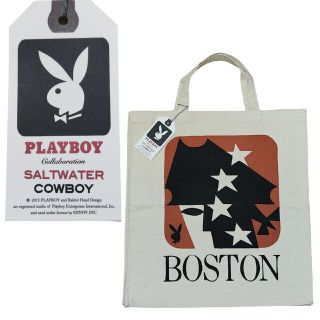 ソルトウォーターカウボーイ(SALTWATER COWBOY)のソルトウォーターカウボーイ×プレイボーイ　帆布　トートバッグ　BOSTON(トートバッグ)