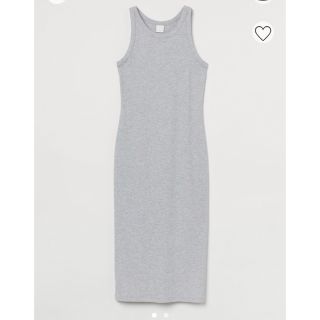 エイチアンドエム(H&M)の【新品未使用】リブジャージーワンピース(ロングワンピース/マキシワンピース)