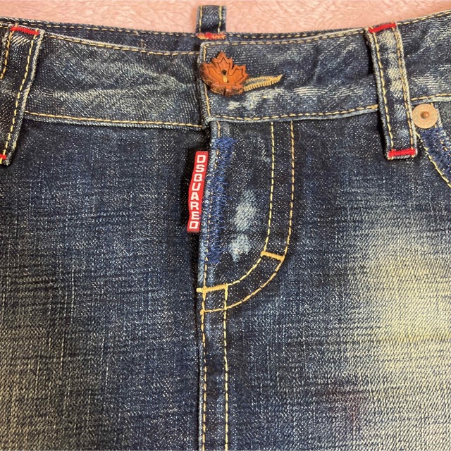 DSQUARED2 - ディースクエアード ダメージ加工 デニム スカート 38