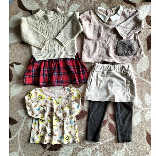 petit main(プティマイン)の子供服　80cm　10点セット キッズ/ベビー/マタニティのベビー服(~85cm)(シャツ/カットソー)の商品写真