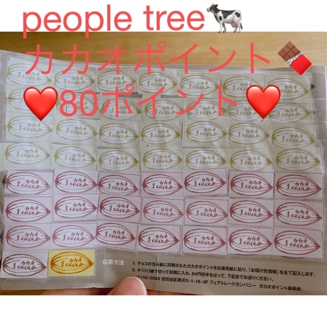 people tree 80カカオポイント チケットのチケット その他(その他)の商品写真