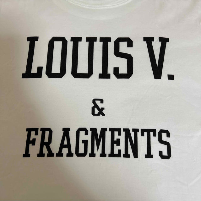 LOUIS VUITTON(ルイヴィトン)のルイ ヴィトン フラグメント ロゴ コラボ Tシャツ ホワイト XS 藤原ヒロシ メンズのトップス(Tシャツ/カットソー(半袖/袖なし))の商品写真