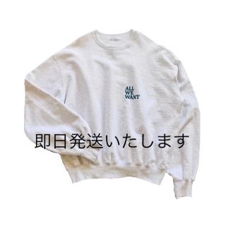 ワンエルディーケーセレクト(1LDK SELECT)のaww magazine sweatshirts green フリーサイズ(スウェット)