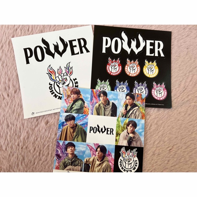 ジャニーズWEST(ジャニーズウエスト)のジャニーズWEST POWER ステッカー チケットの音楽(男性アイドル)の商品写真