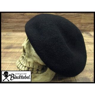 ルードギャラリー(RUDE GALLERY)のルードギャラリー ブラックレベル ウール ベレー帽 帽子 黒 フリー(ハンチング/ベレー帽)