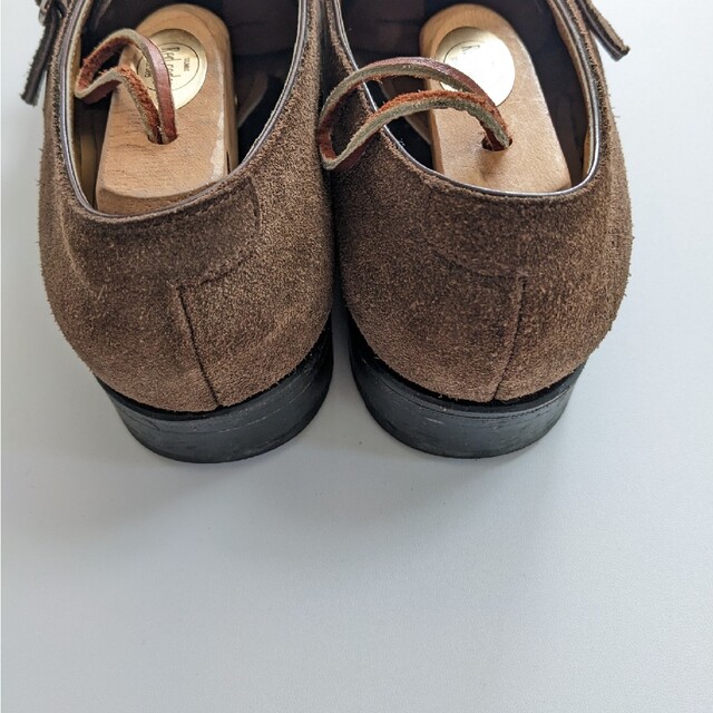 SELECT(セレクト)のベージュスエードダブルモンクシューズ　24,5センチ メンズの靴/シューズ(ドレス/ビジネス)の商品写真