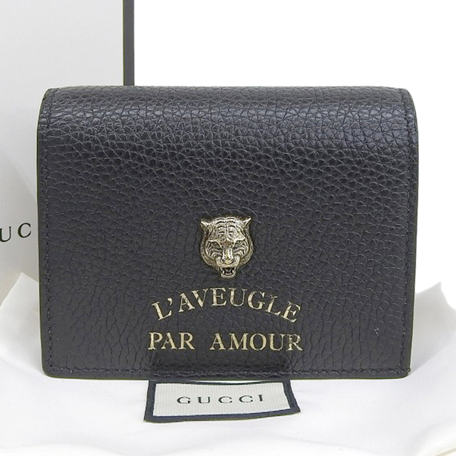 GUCCI*グッチ*折財布*黒*コンパクト✨- GUCCI*グッチ*折財布*黒*コンパクト✨-