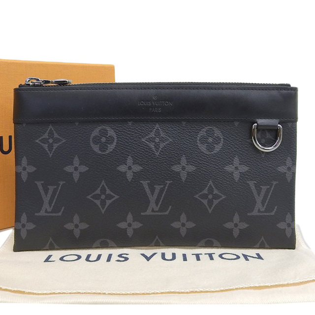 【本物保証】 箱・布袋付 超美品 ルイヴィトン LOUIS VUITTON モノグラム エクリプス ポシェット ディスカバリー ポーチ M44323