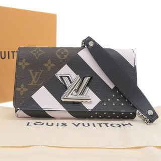 ルイヴィトン(LOUIS VUITTON)の【本物保証】 箱・布袋付 新品同様 ルイヴィトン LOUIS VUITTON モノグラム ポルトフォイユ ツイストチェーン チェーンウォレット M62389(財布)