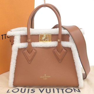 ルイヴィトン(LOUIS VUITTON)の【本物保証】 箱・布袋付 新品同様 ルイヴィトン LOUIS VUITTON オンマイサイドPM ファー 2WAY バッグ M58918(ハンドバッグ)