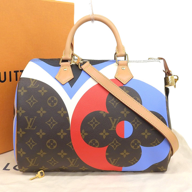 【本物保証】 箱・布袋付 超美品 ルイヴィトン LOUIS VUITTON ゲームオンモノグラム スピーディ バンドリエール 30 2WAY バッグ M57451