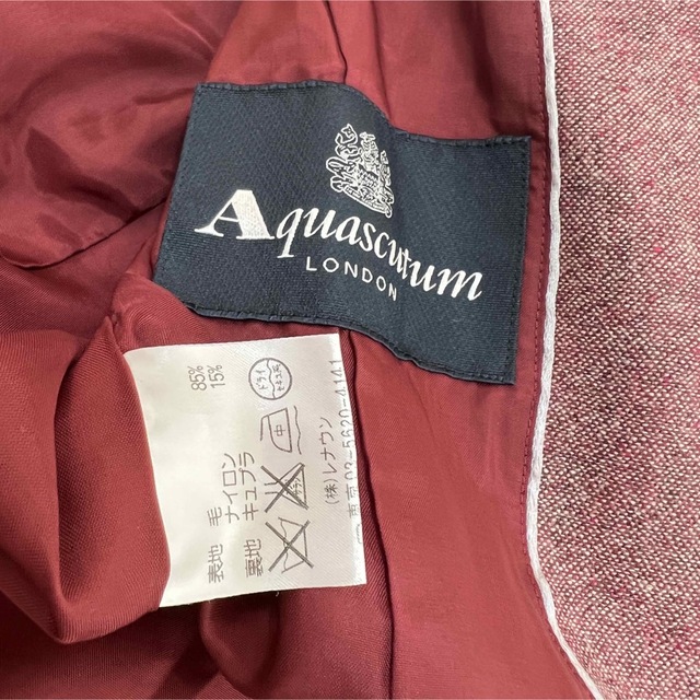 約36cm身幅Aquascutum アクアスキュータム　テーラードジャケット　ウール