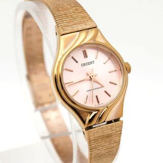 オリエント(ORIENT)の《一点物》ORIENT 腕時計 ピンクゴールド ドレスウォッチ クォーツ(腕時計)