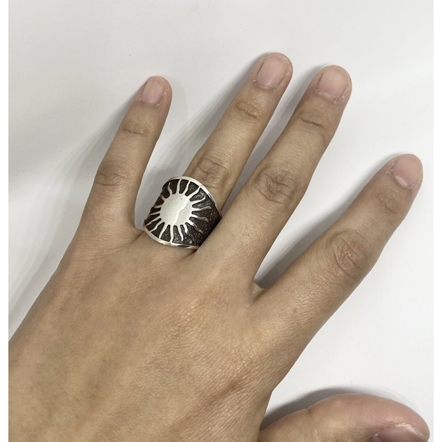太陽神　宇宙　シルバー925リング  神秘指輪SILVER　ユニバーサル　おoA メンズのアクセサリー(リング(指輪))の商品写真